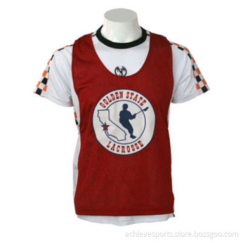Sublimation Lacrosse Shooting Shirts, Embroidery and Tackle-twill are Available